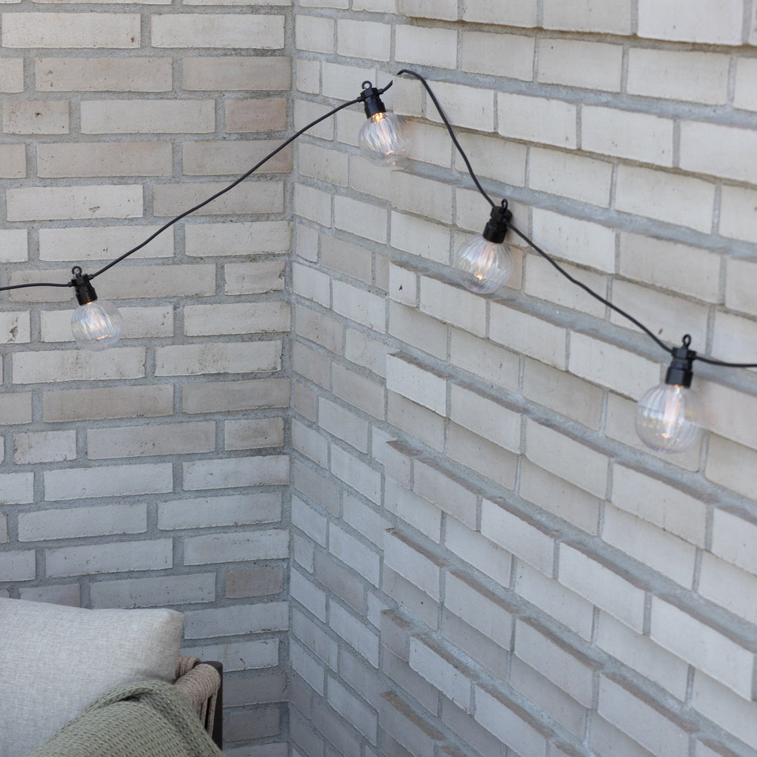 Deluxe Homeart Eksklusiv stribede lyskæde Ø6 startsæt Lyskæde 1