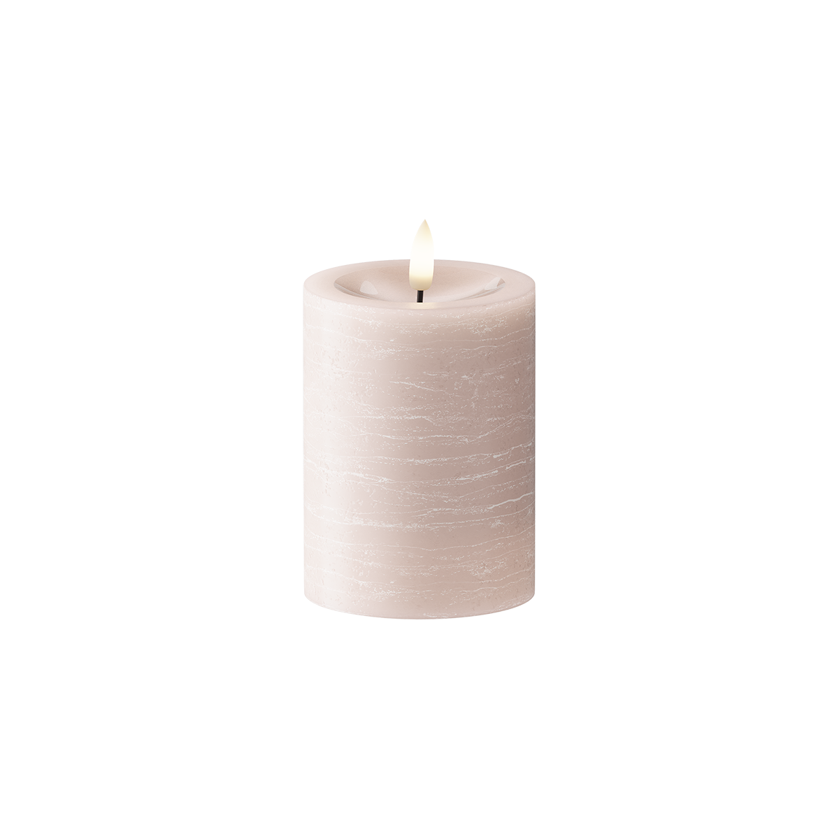 LED Pylväskynttilä Ø 7,5 x 10 cm Pinkki