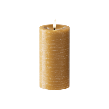 LED Blockljus Ø 7,5 x 15 cm Curry
