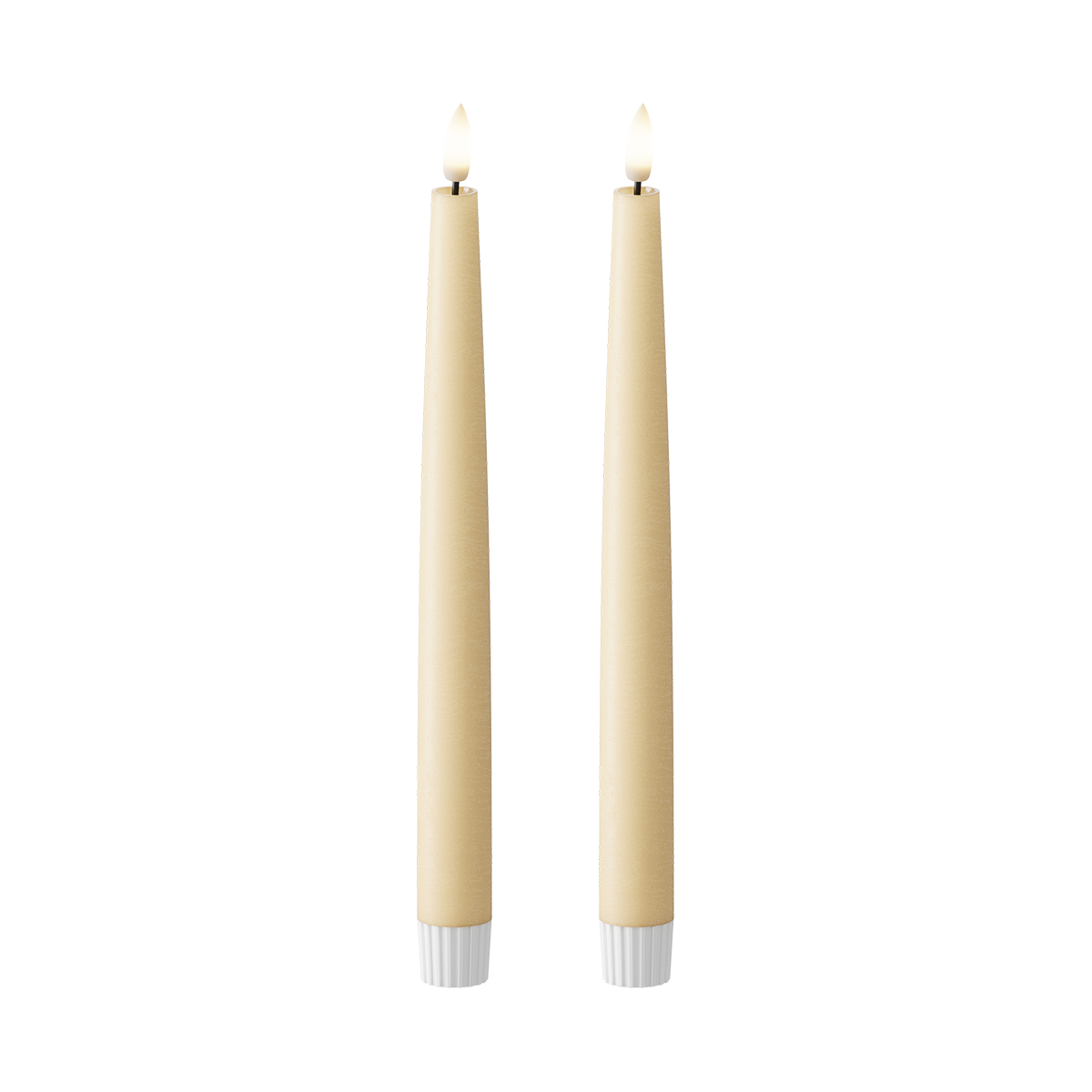 LED Crown valgusti 2 tk, Ø 2,2 x 25 cm Valgus Karamell
