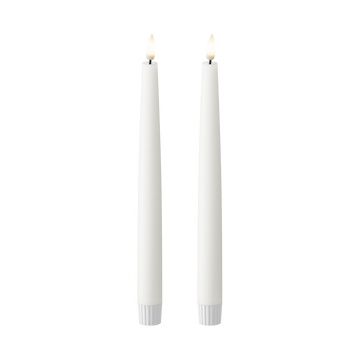 Korunka LED 2 ks, Ø 2,2 x 25 cm Bílá