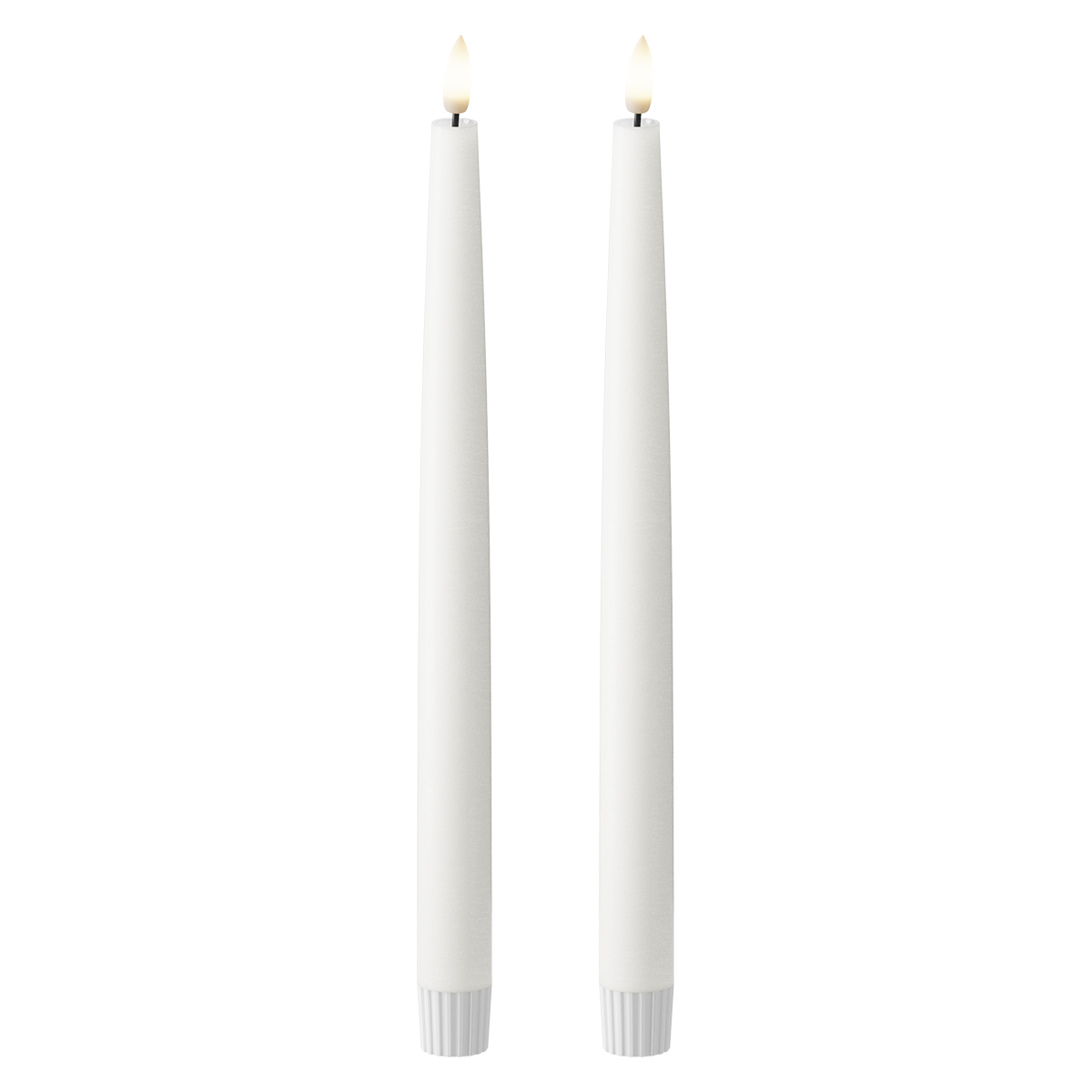 Korunka LED 2 ks, Ø 2,2 x 29 cm Bílá