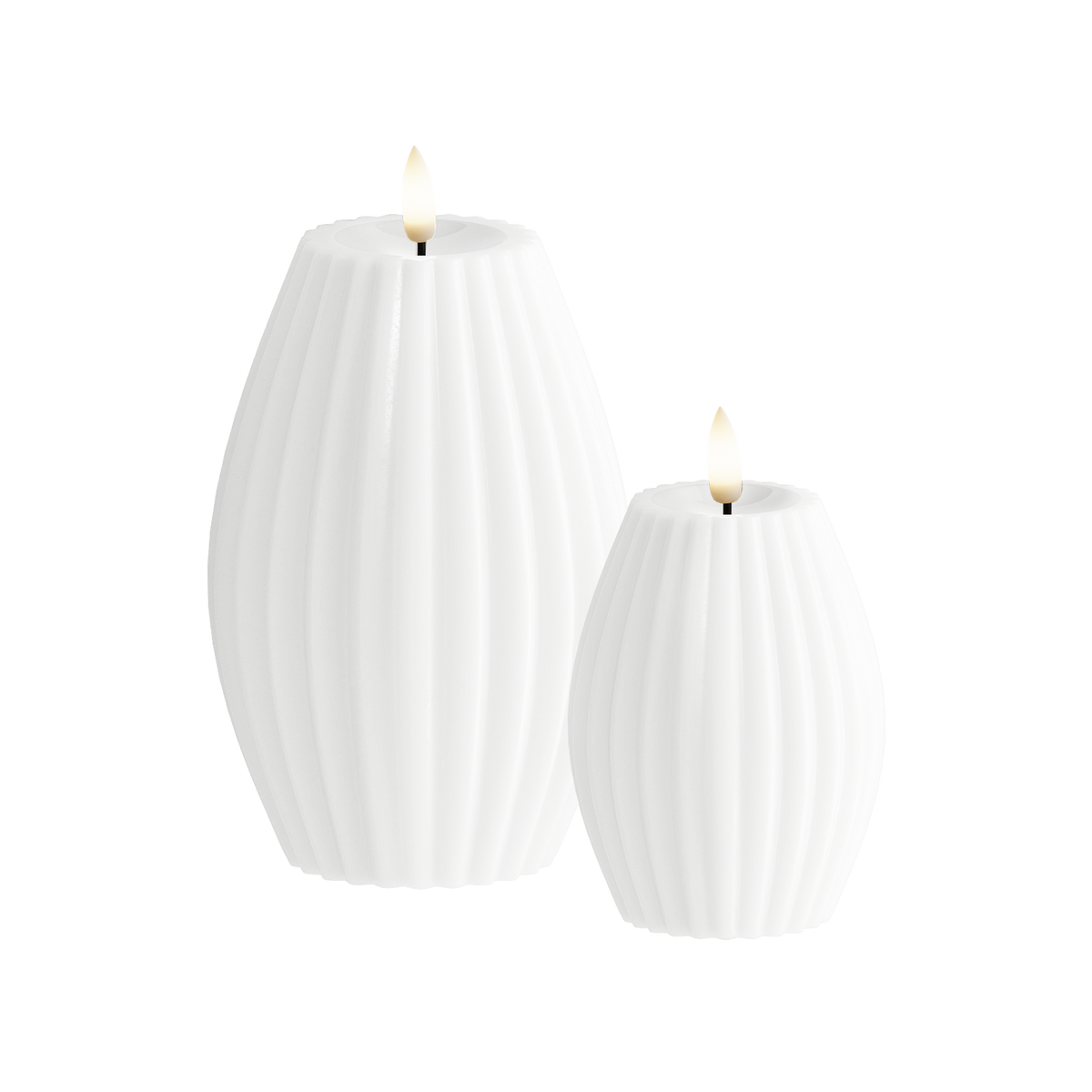 LED drážkové světlo 2 ks, Ø 7,5 x 10 + Ø 10 x 15 cm Bílá