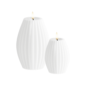 LED drážkové světlo 2 ks, Ø 7,5 x 10 + Ø 10 x 15 cm Bílá