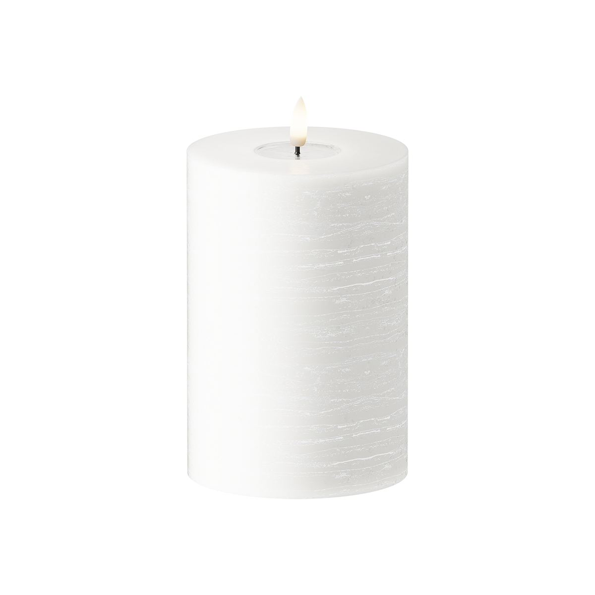 LEDs Vela pilar WetLook Ø 10 x 15 cm Branco