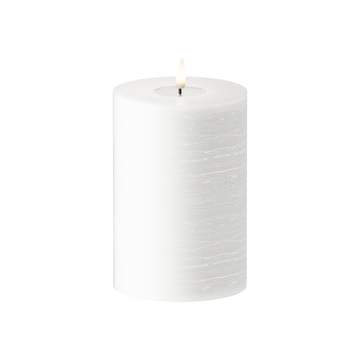 LEDs Vela pilar WetLook Ø 10 x 15 cm Branco
