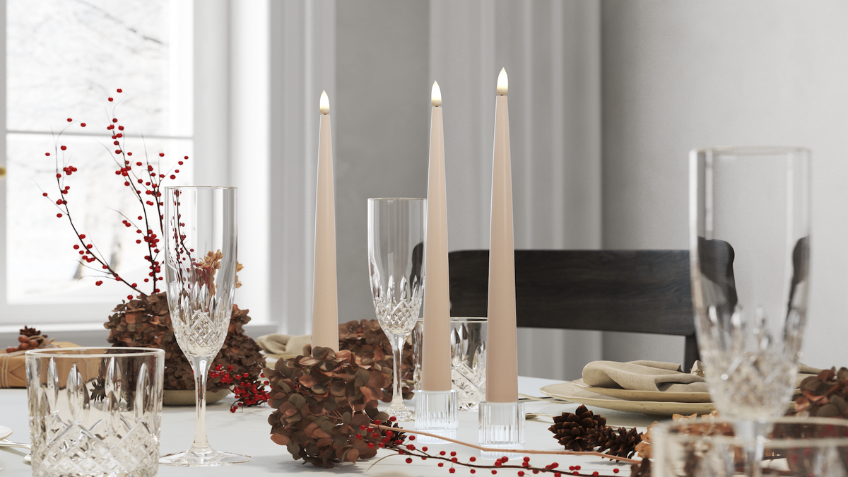 Luonnollinen usko LED Kapea kynttilä 
