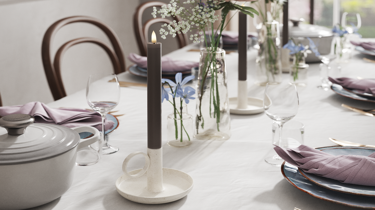 Naturlig tro LED Kronelys med Wetlook ™ Design