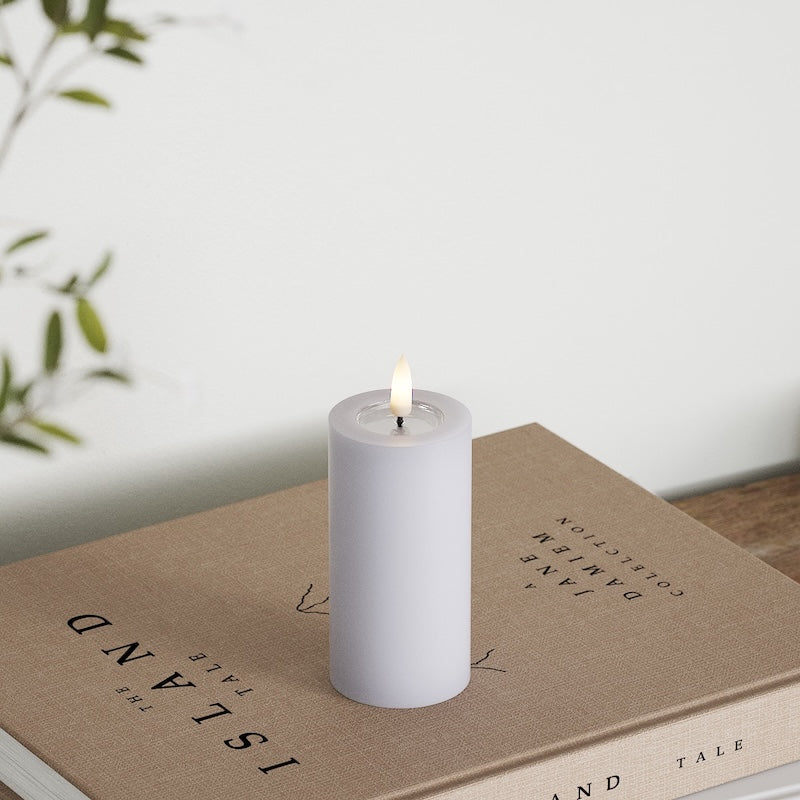 Deluxe Homeart LED blokové světlo Ø 5 x 10 cm Zaprášená modrá