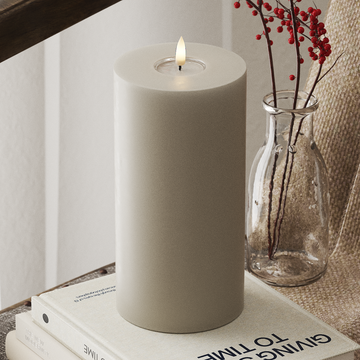 Deluxe Homeart LED blokové světlo Ø 10 x 20 cm Písková LED blokové světlo 4