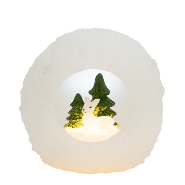 Lumipallo koristeella 12*12cm Deluxe Homeart 1