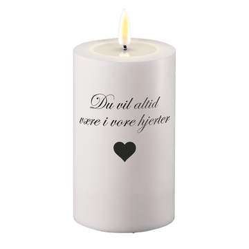 LED Hautavalo Olet aina sydämissämme Deluxe Homeart 1