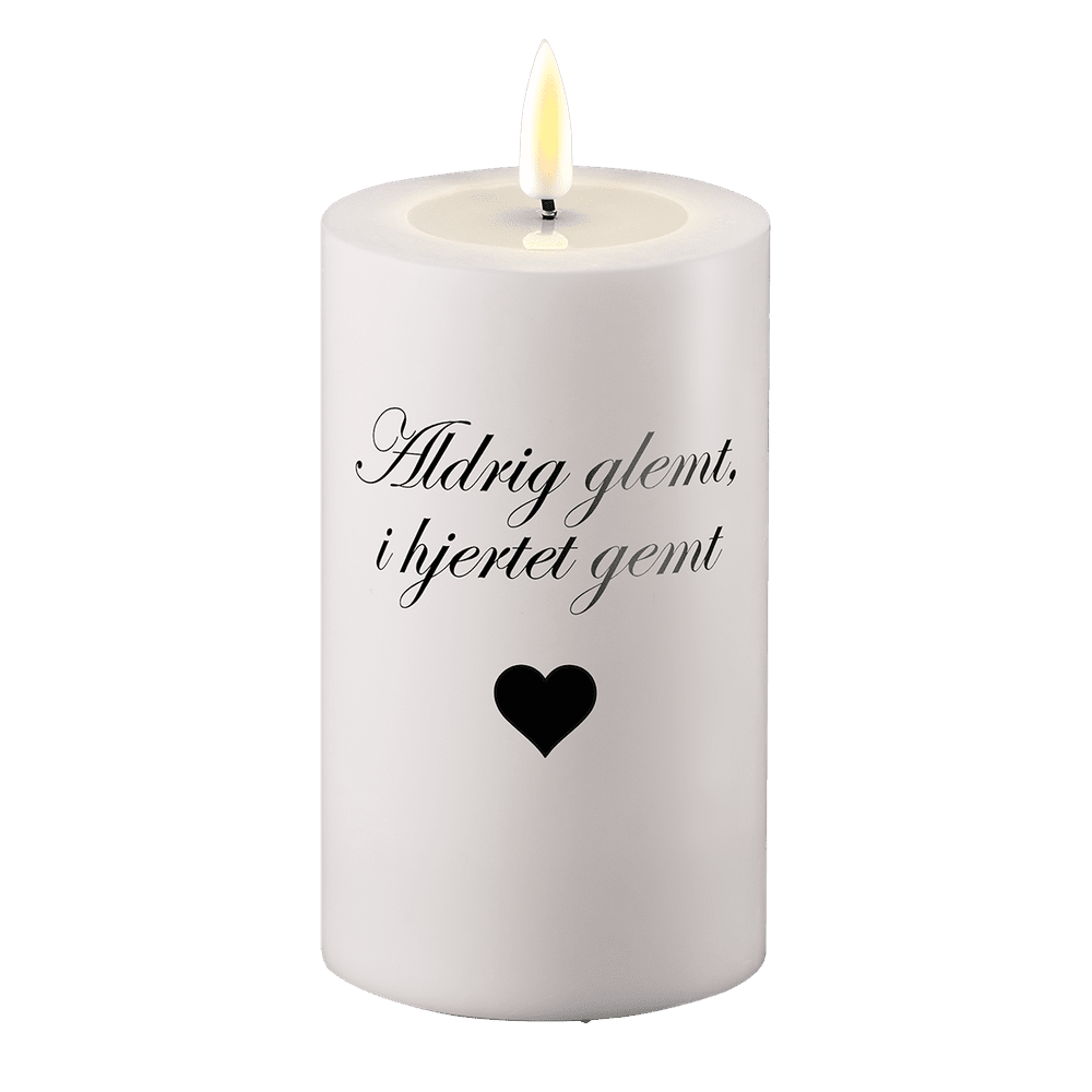 LED Gravlys Aldri glemt i hjertet skjult Deluxe Homeart 1