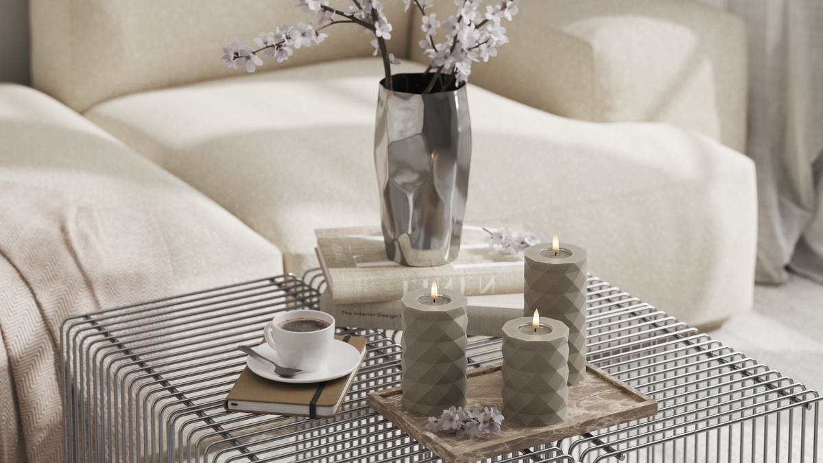 Naturlig tro LED Square Med WetLook ™ -design