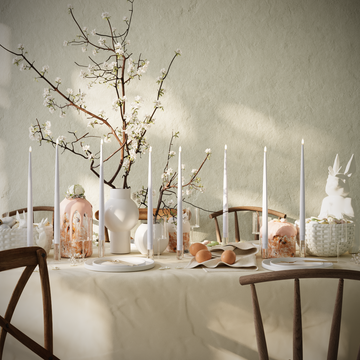 Deluxe Homeart Balíček LED svíček - Zaprášená modrá - 8 ks svíček 38 cm balení 1