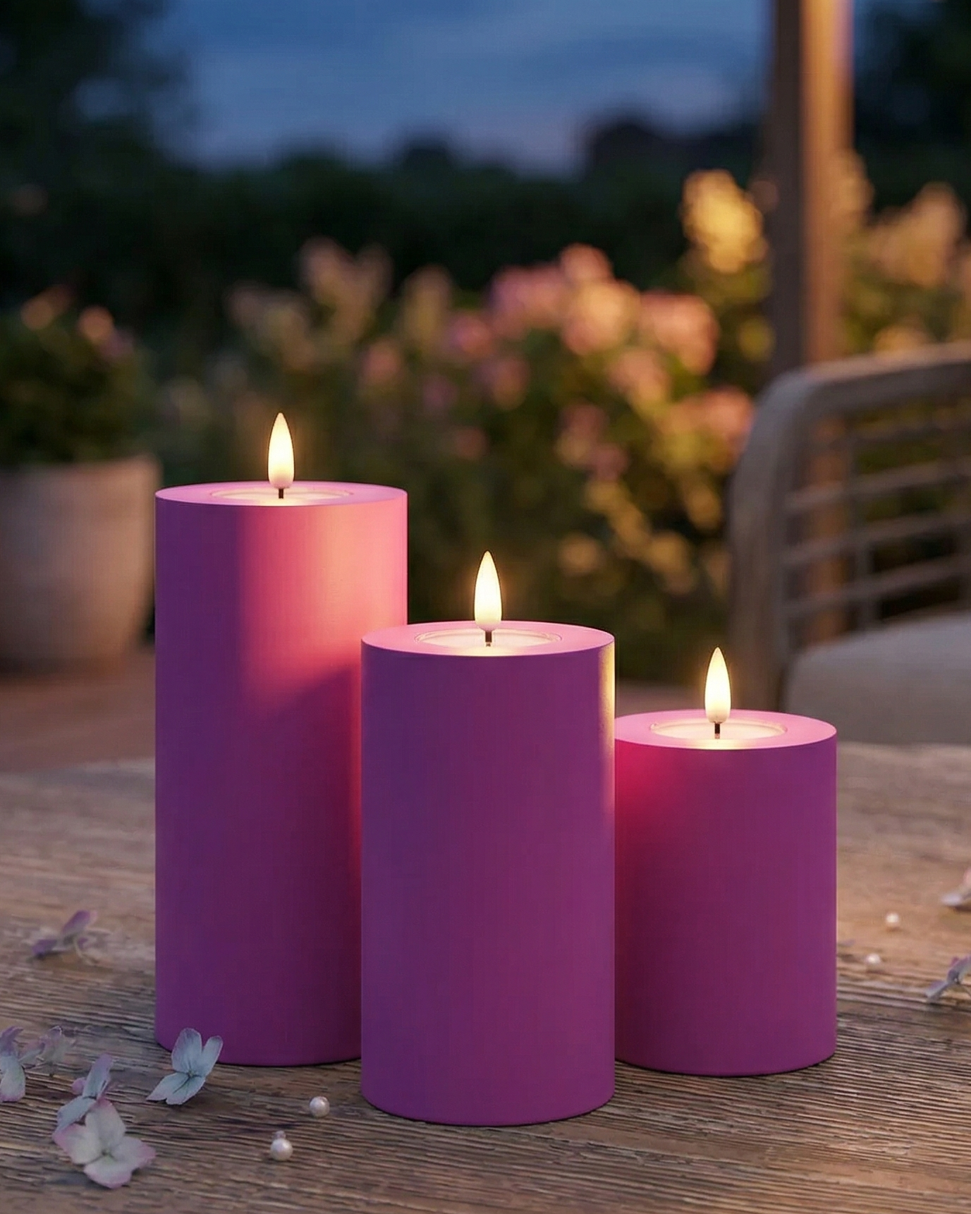 LED utomhusljuspaket Magenta