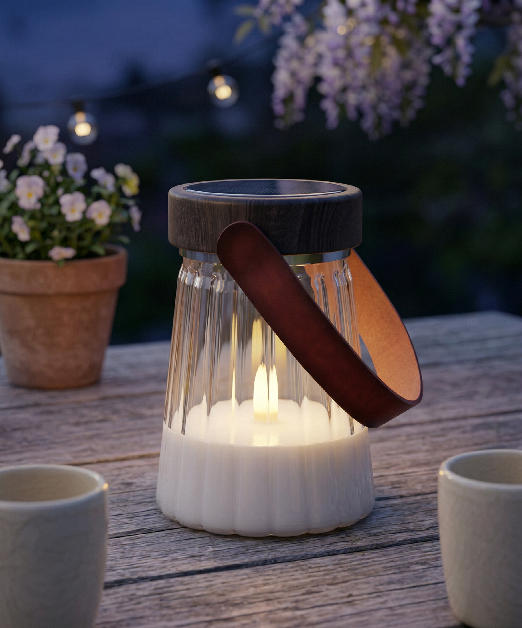 LED Lasin lyhty 13cm