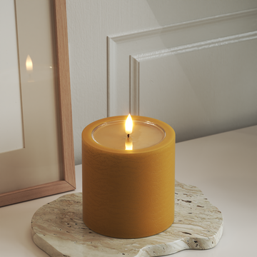 Deluxe Homeart Unique LED plokkvalgusti D 10 x 10 cm Karri unique plokk tuli 3