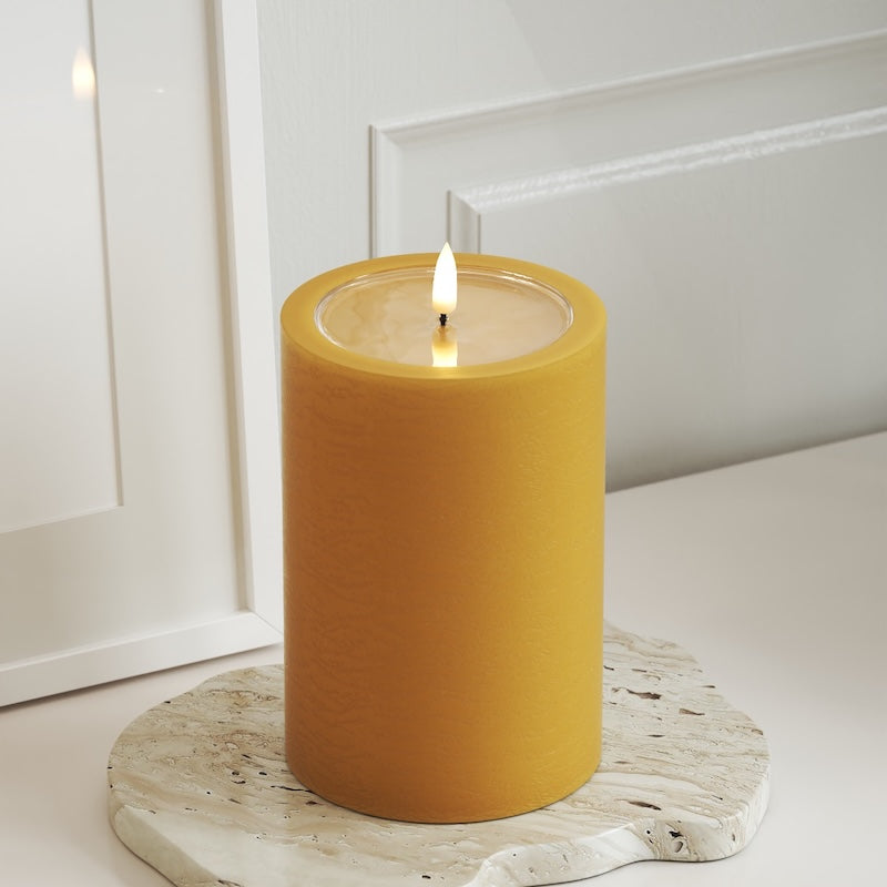 Unique Candles Unique LED Pylväskynttilä D 10 x 15 cm Curry